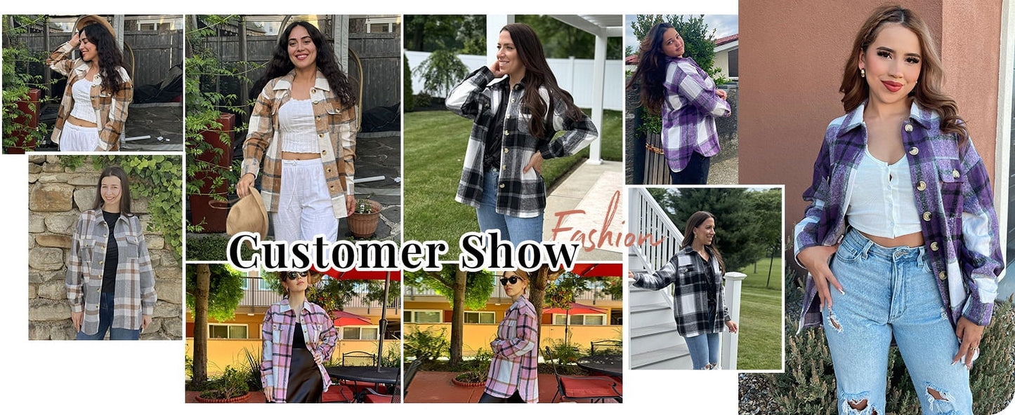 Women's Plaid Flannel Jacket
